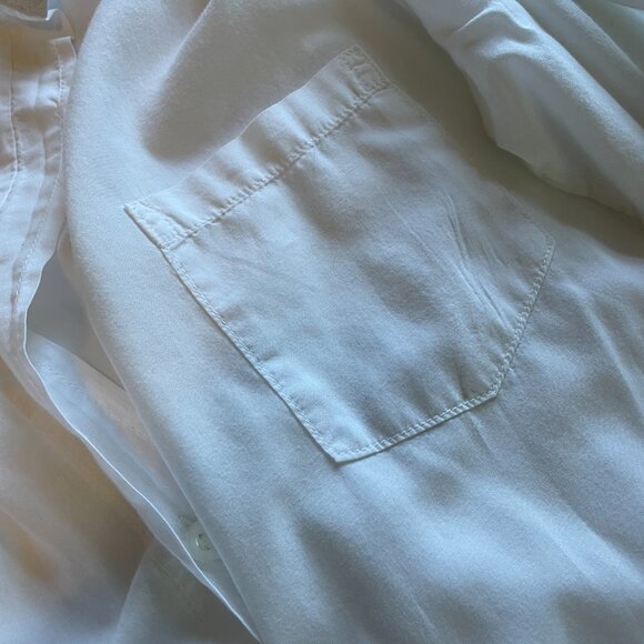 Frank & Eileen Barry White Button Down shirt - Picture 3 of 4